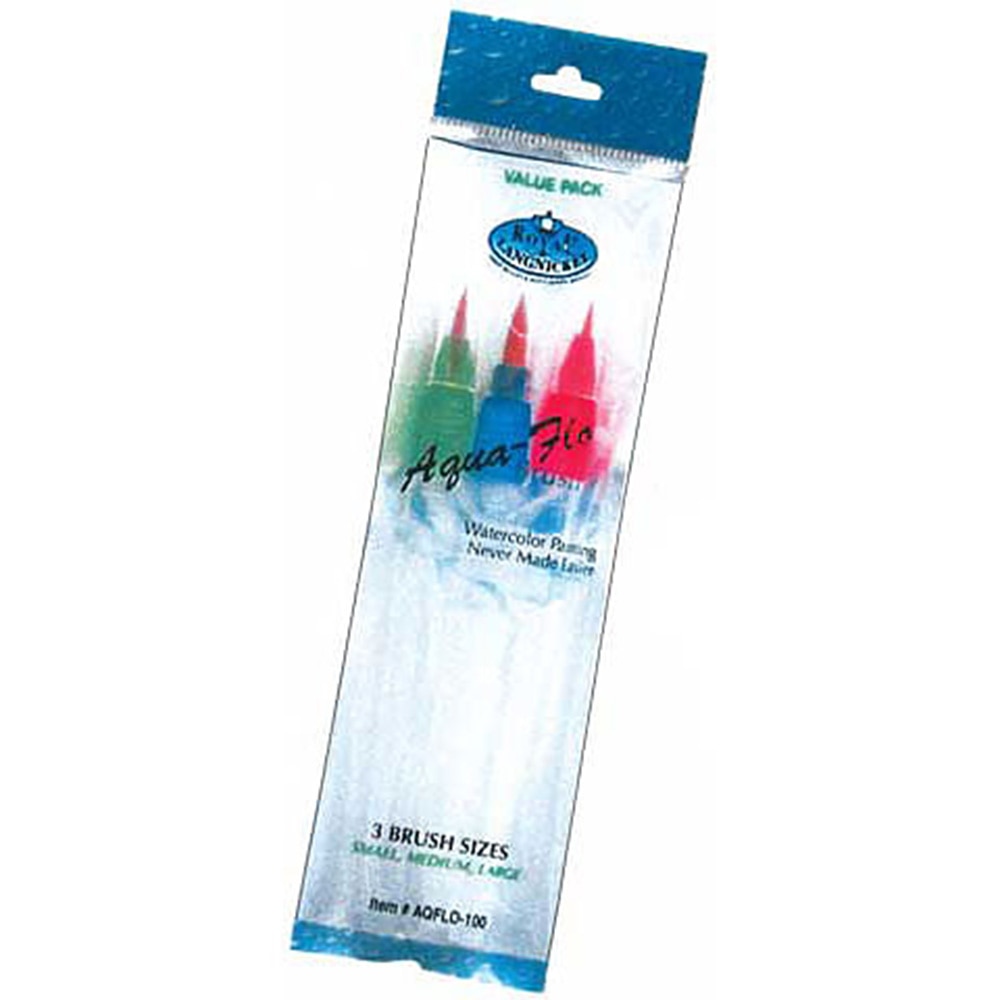 Royal Brush, Aqua Flow, Water Brush, 3 set